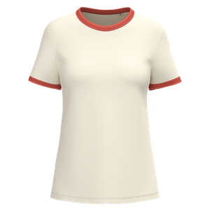 Eco-Friendly Ladies' Ringer T-shirt With Washed Effect Binding, miniatyr 3